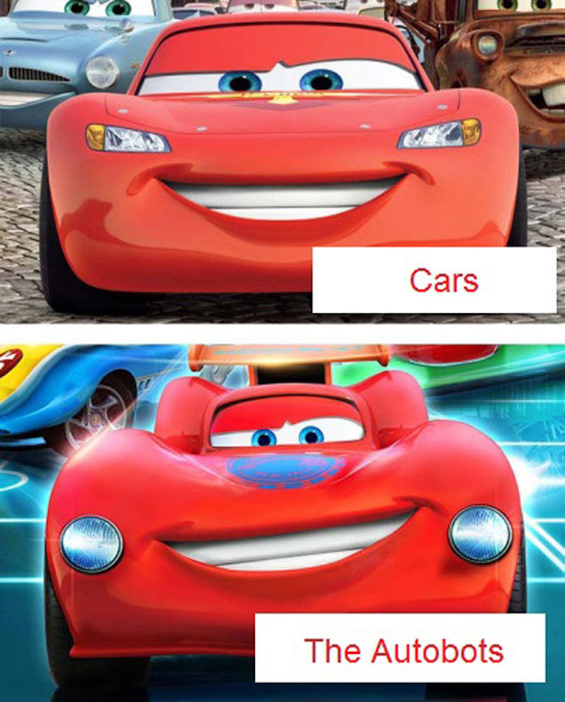 pelicula imita a cars